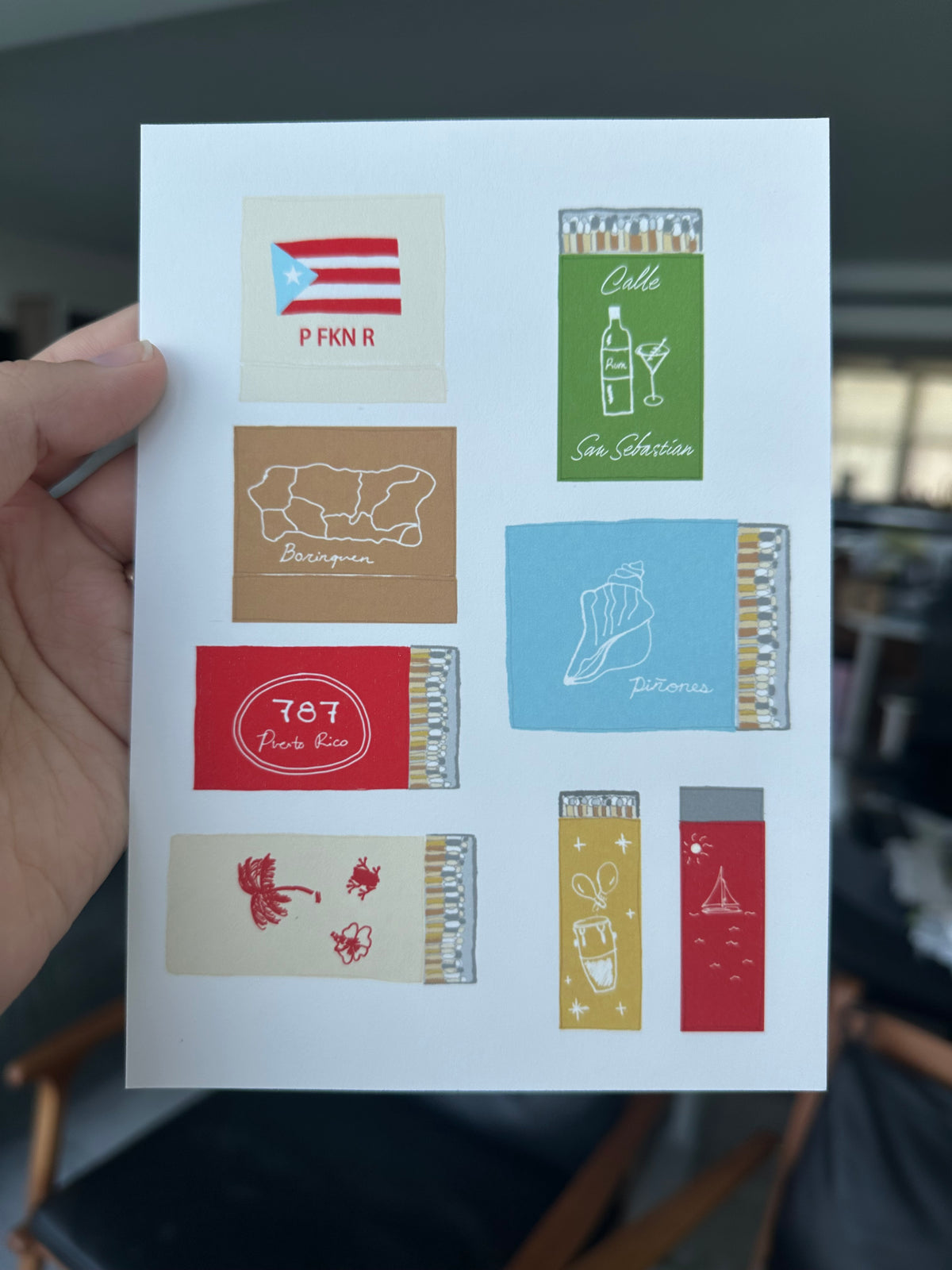 Puerto Rico Matchbooks 5x7 print